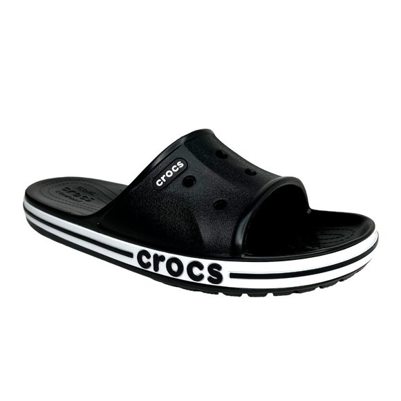 Crocs Bayaband Flip Mens Sz 10 Womens Sz 12 Black White Slip On Sandals Crocs Unisex Bayaband Flip - Walmart.com main image 4